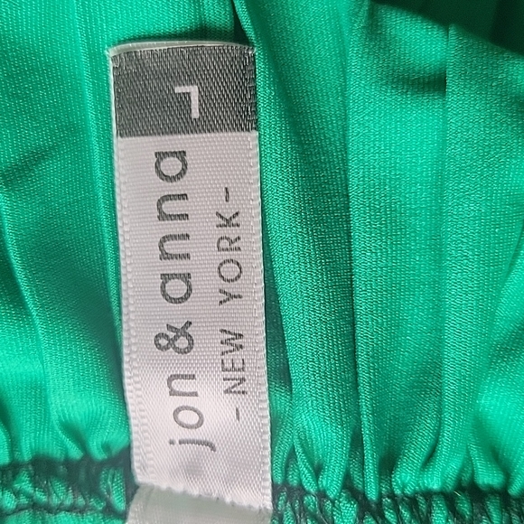 Jon & anna midi pleated skirt size large color green - Picture 5 of 11